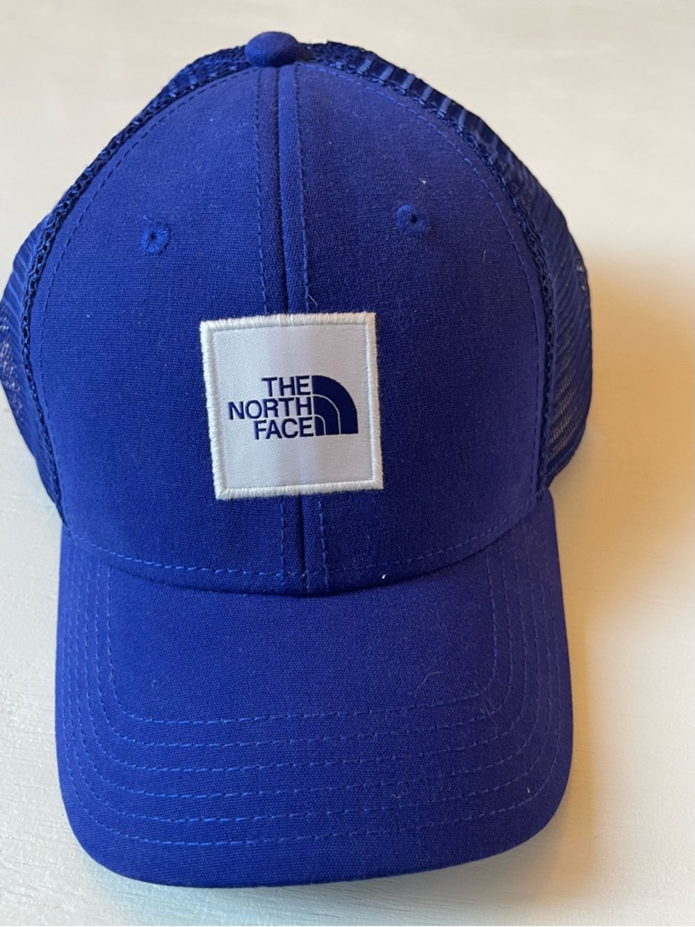The North Face Kids Blue Logo Trucker Cap